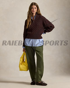 เสื้อสเวตเตอร์แฟชั่นลำลองสำหรับผู้หญิง คุณภาพสูงพิเศษ สำหรับฤดูหนาว คอทรงกลม ติดกระดุมด้านหน้า ผลิตจากขนสัตว์ 100% ป้องกันการเกิดขุย ระบายอากาศได้ดี รับสั่งทำตามแบบ - Product Image 5