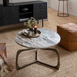 Mesa de Centro Moderna de Madera Maciza, Diseño Contemporáneo, Elegancia Sutil, Ecológica, Práctica y Refinada, 49 cm de Alto, 72 cm de Ancho - Product Image 2