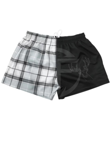 กางเกงขาสั้นรัดเอวยางยืดของผู้ชายกางเกงรัดกล้ามเนื้อโพลีเอสเตอร์ระบายอากาศลายทึบปิดเอวสไตล์ลำลอง - Product Image 2