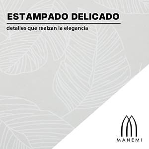 Ensemble de housse de couette zippée 100% polyester à motif végétal avec taie d'oreiller, doux et respirant pour un sommeil confortable, usage domestique - Product Image 5