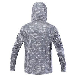 Sweat-shirts de pêche pour hommes personnalisés avec logo, en polyester extensible dans quatre directions, impression numérique intégrale, légers et à séchage rapide, vente en gros - Product Image 5