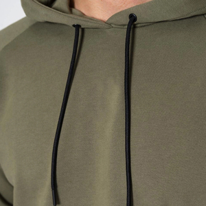 Sweatshirts à capuche en coton surdimensionné pour hommes 100% épais en polaire avec logo personnalisé imprimé brodé pour l'hiver - Product Image 3