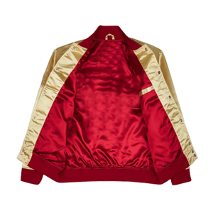 Chaqueta universitaria de satén personalizada a la moda OEM estilo bombardero de béisbol chaqueta de calle de alta calidad para hombres y mujeres unisex - Product Image 2