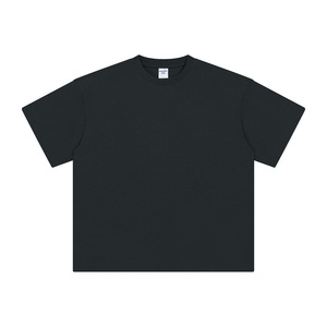 T-shirt pour homme en coton biologique 100% tricoté de haute qualité 380g à col rond personnalisé à épaules tombantes Hip Hop lourd - Product Image 4