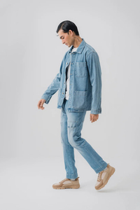 Vestes en jean en coton pour hommes 2025, vêtements décontractés, vestes et manteaux, grande taille, veste de haute qualité personnalisée pour hommes, service OEM - Product Image 4