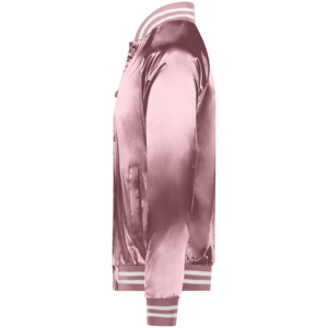 Veste Bomber en Satin de haute qualité veste universitaire de sport hommes tissu Satin avant brodé Letterman vestes confortables pour hommes - Product Image 3