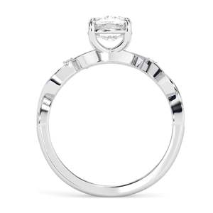 1.00CT Anillo de compromiso incoloro con corte de cojín alargado, banda retorcida, anillo de bodas, regalo de aniversario, anillo hecho a mano para mujer - Product Image 2