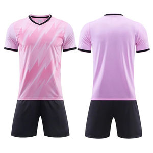 ชุดฟุตบอลย้อนยุคคุณภาพสูงแบบกำหนดเอง เสื้อฟุตบอลพิมพ์ลายด้วยความร้อน ผ้าโพลีเอสเตอร์ 100% คอวี แขนสั้น - Product Image 5