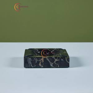 New Look Pattern Natural Marble Smoking <b>Ashtray</b> Square Shape Finest Quality Black Cigarette <b>Ashtray</b> Holder For Hotel & Bar - Product Image 2
