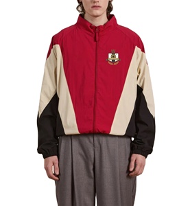Veste coupe-vent à capuche en nylon rétro des années 90 pour homme, taille plus, logo brodé, veste coupe-vent - Product Image 1