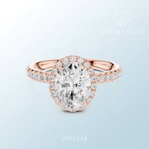 แหวนทรงรีประณีต ผลิตตามสั่ง ได้รับการรับรองจาก IGI ออกแบบด้วยมือ เหมาะสำหรับผู้ซื้อขายส่งที่มองหาคุณภาพสูง - Product Image 1