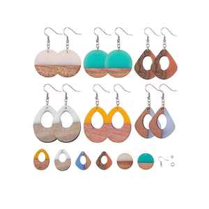 Fabricante suministros a granel pendientes de resina última nueva llegada al por mayor pendientes de moda de Color personalizado para mujer - Product Image 5