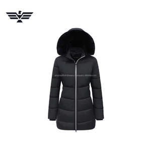 Veste matelassée respirante pour femme, capuche en cuir, épaisse, chaude pour l'automne, rembourrage en polyester, coque en nylon, couleur personnalisée - Product Image 6