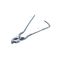 Vente chaude, émasculateur à cliquet courbé en acier inoxydable allemand de haute qualité, 35,5 cm, instruments vétérinaires, castrateur pour chevaux
