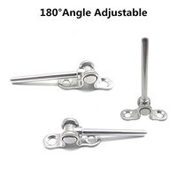 180 Grad verstellbarer Inox-Edelstahl 304 316 Deck-Kabelgeländer-Kit Für 1/8 "Edelstahl-Drahtseil kabel