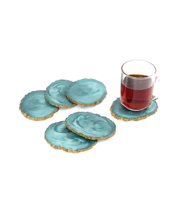 Custom Handmade Eco-Friendly Country Style <b>Coaster</b> <b>Gold</b> Rim Design for Home Hotel Restaurant Wedding & Party Use - Product Image 4