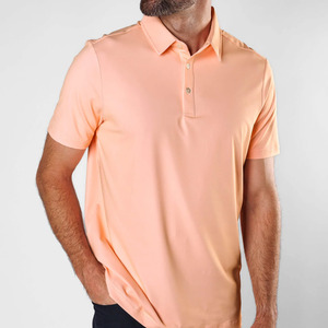 Poliéster transpirable de secado rápido de alta calidad para Polo para verano-Manga corta 300 gramos frente de patrón sólido - Product Image 4