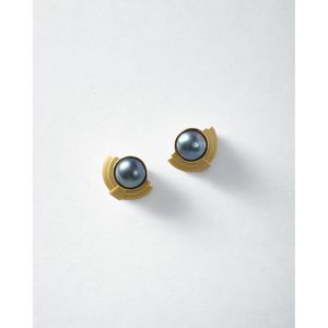 <b>Blue</b> Blister Pearl <b>Earrings</b> - Product Image 1