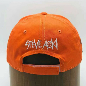 Gorra de béisbol de sarga de algodón estructurado de seis paneles de alta calidad, logotipo bordado personalizado, gorra de béisbol trasera con correa ajustable - Product Image 3