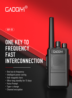 Radio bidirectionnelle professionnelle GMRS UHF GTYD GQY-S5 avec chargeur USB, son clair, autonomie ultra-longue, longue portée