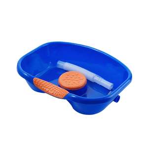 Bassin de shampooing de chevet, bassin de lavage de cheveux portable avec coussin de tête et tuyau rétractable, autoportant - Product Image 3