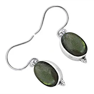 "Labradorite 925 Silver <b>Drop</b> <b>Earrings</b> for Women-<b>Fashion</b> Gift" - Product Image 1