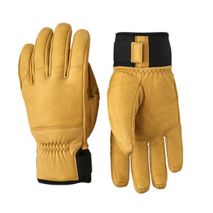 Gants de ski en cuir synthétique fabriqués sur mesure nouvelle conception durable imperméable coupe-vent snowboard OEM logo personnalisé disponible bas quantité minimale de commande - Product Image 1