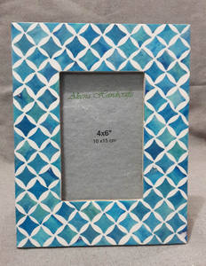 Cadres photo en résine faits à la main avec impression numérique, design mosaïque indien marocain, vente en gros de cadres en résine - Product Image 1