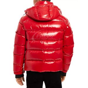 Veste d'hiver pour homme personnalisable, respirante, à séchage rapide, coupe-vent, isolée, streetwear, à capuche, rembourrée - Product Image 4