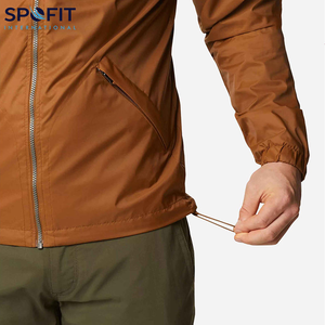 Chaqueta de lluvia ligera a prueba de viento impermeable con capucha para hombre adulto logotipo personalizado directo de fábrica diseño estilo de calle principal - Product Image 4