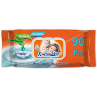 Lingettes pour bébé Freshmaker 80 pièces Fliptop 150x180mm Matériel non tissé Haute qualité Parfum floral Certifié ISO Utilisation quotidienne