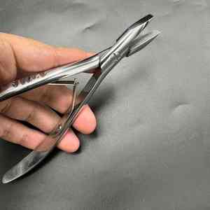 Alicates de presión de microcuentas de 7 pulgadas de calidad superior herramienta de extensiones de cabello de nariz plana de grado de salón logotipo personalizado hecho de acero inoxidable - Product Image 3