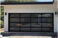 Pintu Seksional Otomatis untuk Aula Pameran, Berbahan Aluminium, Kaca Tempered Transparan, Tahan Badai, Hemat Energi, dan Mewah