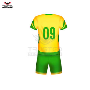 Pakistan Manufacturer's High Quality Breathable 100% <b>Polyester</b> Anti-Bacterial Soccer Uniform Set Custom Logo Color Soccer Wear - Product Image 5