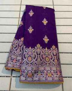 Sari en soie russe pure et douce Artriddh - Style décontracté réversible, toutes saisons, coupe classique pour femmes indiennes et pakistanaises - Product Image 3