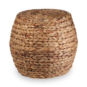 Meilleur prix pour les tabourets poufs écologiques, tabourets ottoman en jacinthe d'eau, poufs ottoman, approvisionnement en usine - Product Image 1