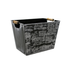 Jardinière ovale en fer faite à la main pour la décoration de jardin d'hôtel à la maison taille standard finition antique gris noir modèle F598 enduit de poudre - Product Image 5