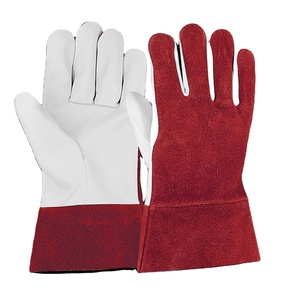 Gants de soudage TIG en cuir de chèvre et croûte de vache antistatiques en polyester de qualité supérieure, résistants aux étincelles, pour la sécurité industrielle - Product Image 3