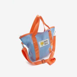 <b>Foldable</b> Mesh Cosmetic <b>Bag</b> Zipper Closure Customized Color Logo Customized Service Shops Outdoor Use Medium 30-50cm Double Top - Product Image 2