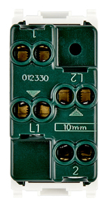 Interruptor Modular Vimar 10A de Doble Botón Pulsador Entrelazado Blanco 1P NO+NO IP20 250V para Persianas Enrollables y Estores Motorizados - Product Image 3
