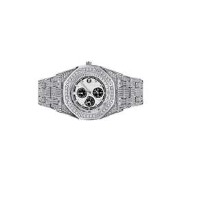 Reloj Deportivo Analógico con Diamantes Moissanite para Hombre y Mujer, de Lujo, Cuarzo, Acero Inoxidable, con Incrustaciones de Diamantes, a Precios de Exportación - Product Image 4