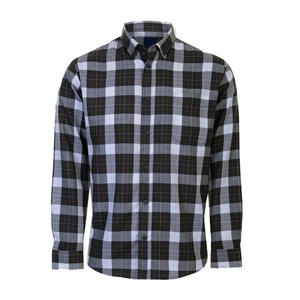 เสื้อเชิ้ตแขนยาวผู้ชาย Smart Street ผ้าฝ้าย 100% ระบายอากาศได้ดี เป็นมิตรกับสิ่งแวดล้อม แห้งเร็ว สำหรับฤดูร้อน 220 กรัม ดีไซน์เรียบหรู เหมาะสำหรับวันหยุดสุดสัปดาห์ - Product Image 1