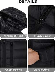 2025 Hot Selling <b>Men's</b> Winter Puffer Quilted Jacket with Hooded Collar Zipper Closure OEM Service Out Door Street Jacket For <b>Men</b> - Product Image 3