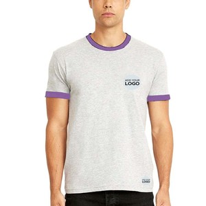 Men's Custom Ringer Unisex Adult <b>T</b> Shirt Adult Tri-Blend <b>Track</b> <b>T</b>-Shirt, Style Custom logo Ringer <b>T</b> Shirts - Product Image 1