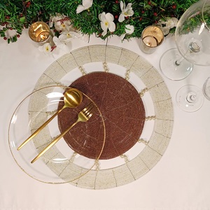 เสื่อโต๊ะปักลูกปัดสำหรับห้องครัวตกแต่งบ้านสำหรับปาร์ตี้ปีใหม่ - Product Image 2