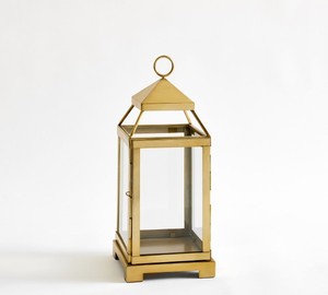 Modern Gold Metal <b>Lantern</b> Candle Holder Decorative Gold and Glass <b>Lantern</b> <b>Tall</b> Gold <b>Lantern</b> for Weddings and Events - Product Image 3