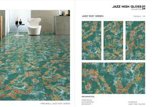 Carreaux polis de luxe Nouveau design avec un aspect antique dans une finition brillante Carreaux en porcelaine polie de 600x1200mm - Product Image 5