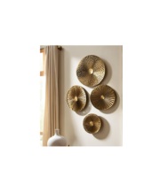 Décoration murale verticale moderne en métal faite à la main avec fonction vase mural pour salon et chambre à coucher