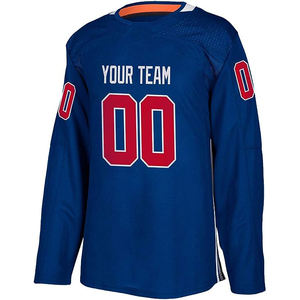 New Design Print Ice Field Hockey Uniform <b>Shorts</b> Sets Breathable Eco Friendly <b>Long</b> Sleeve Ice Hockey Jerseys Uniforms For Youth - Product Image 1