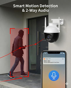 كاميرا مراقبة IP لاسلكية ثنائية العدسة بدقة 4K مع خاصية التحكم عن بعد للاستخدام الداخلي/الخارجي مع تنبيهات الصوت والحركة ورؤية ليلية - Product Image 5